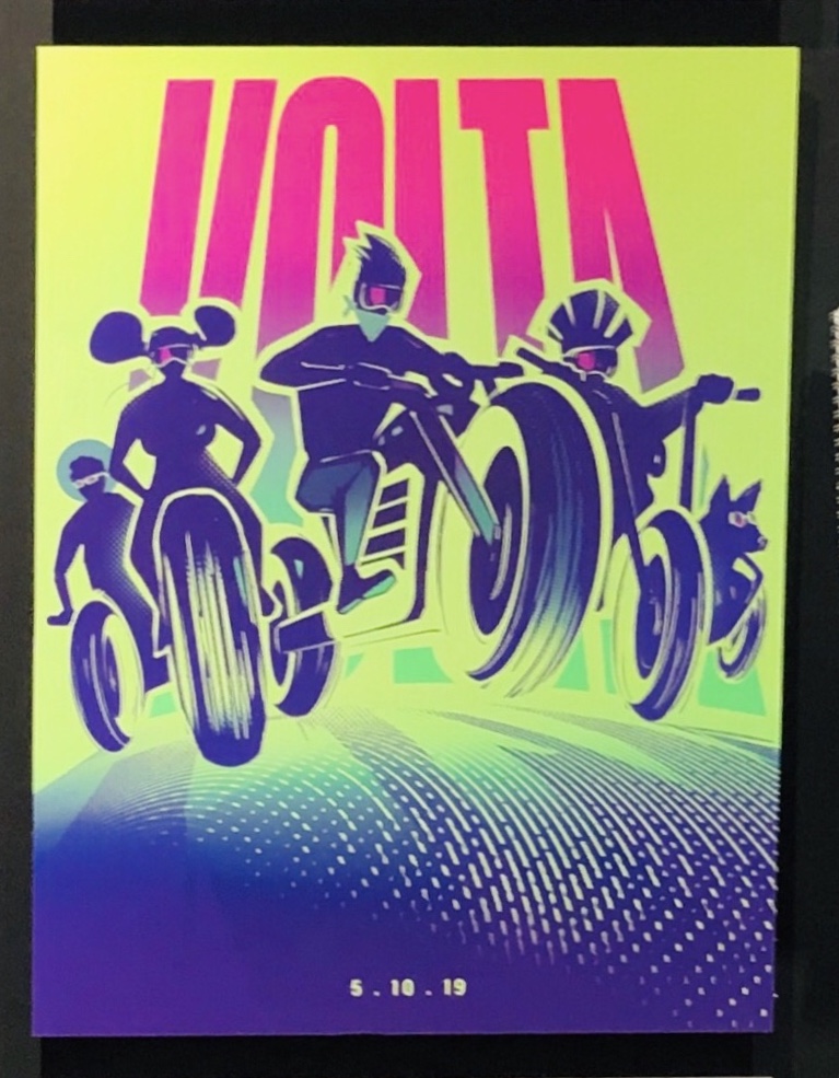 VOLTA show poster — student-designed event identity